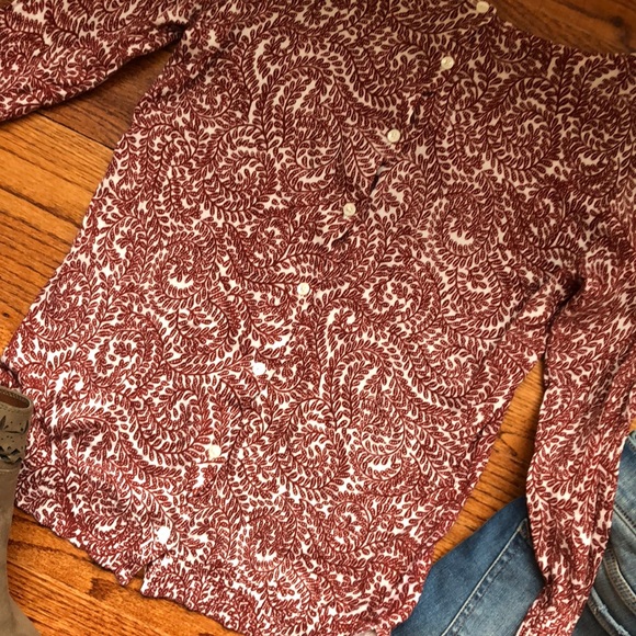 Red/Burnt Orange 3/4 Sleeve Sweater - Picture 2 of 3